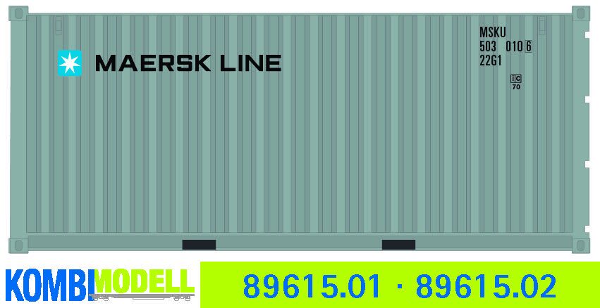 Kombimodell 89615.01 Ct 20' (22G1) »Maersk Line« ═ SoSe 